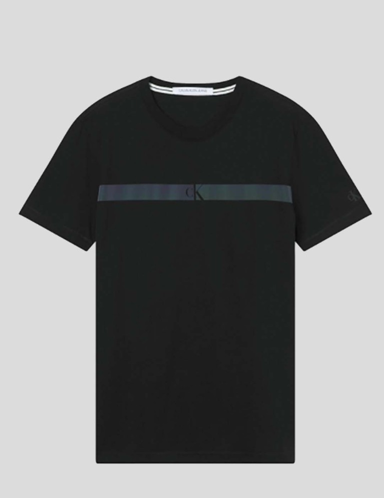 T-shirt CALVIN KLEIN horizontal ck tee black